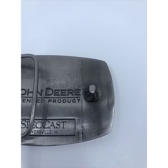 JOHN DEERE TAN CONSTRUCTION LOGO Belt Buckle, NEW Spe Cast RARE - Picture 5 of 12